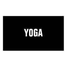 YOGA Instructor Simple & Plain Business Card