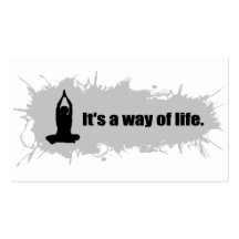 Yoga is a Way of Life Business Cards