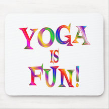 Yoga is Fun Mousepads