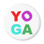 Yoga letters magnets