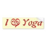 Yoga Love bumper stickers