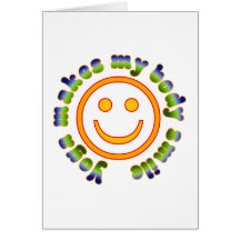 Yoga Makes My Body Smile Health Fitness New Age Greeting Cards