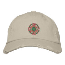 Yoga Mandala Embroidered Cap Embroidered Hat