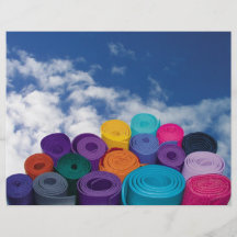 Yoga mats flyer design
