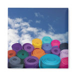 Yoga mats refrigerator magnets