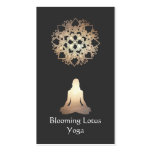 Yoga Meditation Pose Gold Lotus Business Card