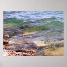 Yoga Meditation - Waves at noon Centre Island V11 Poster