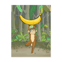 Yoga Monkey Postcard
