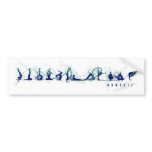 Yoga move bumper stickers