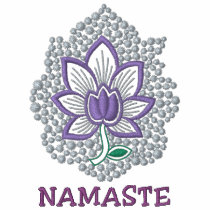 Yoga Namaste Embroidered Women's T-Shirt