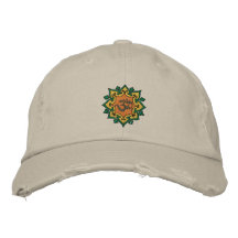 Yoga OM Embroidered Cap Embroidered Hat