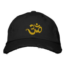 Yoga OM Embroidered Dark Cap Baseball Cap
