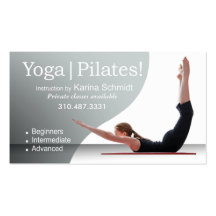"Yoga | Pilates!" Pilates Instruction, Yoga Class Business Card