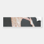Yoga Pose Body Exercise Original Oil Painting Art Bumper Sticker