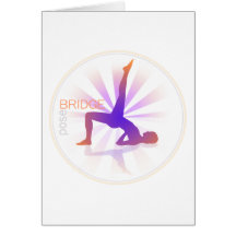 Yoga Pose Greeting Card (bridge pose)