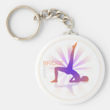 Yoga Pose Keychain (bridge pose)