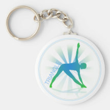 Yoga Pose Keychain (triangle)