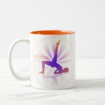 Yoga Pose Mug (bridge pose)
