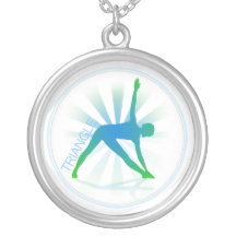 Yoga Pose Necklace (triangle)