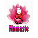 Yoga Pose with Lotus Flower "Namaste" t-shirts