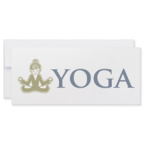 Yoga Personalized Rack Card