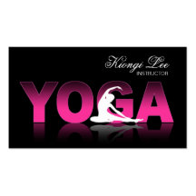 Yoga Reflections, Yoga Instructor, Yoga Class Business Cards