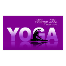 Yoga Reflections, Yoga Instructor, Yoga Class Business Card Template