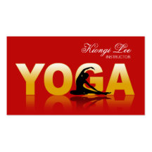 Yoga Reflections, Yoga Instructor, Yoga Class Business Cards