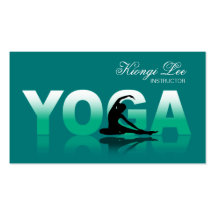 Yoga Reflections, Yoga Instructor, Yoga Class Business Card Template