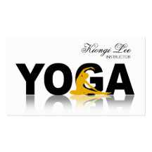 Yoga Reflections, Yoga Instructor, Yoga Class Business Card Template