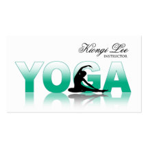 Yoga Reflections, Yoga Instructor, Yoga Class Business Card