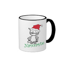 Yoga Santa Cat Gifts Coffee Mugs