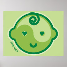 Yoga Speak Baby : Green Chakra Love Baby Print