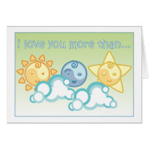 Yoga Speak Baby : I Love You More...Card