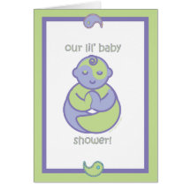 Yoga Speak Baby : Lil' Baby Shower! Note Card