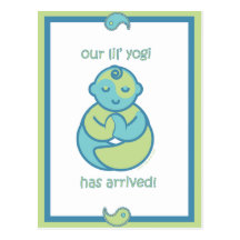 Yoga Speak Baby : Lil' Yogi Postcard