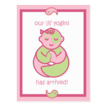 Yoga Speak Baby : Lil' Yogini Postcard