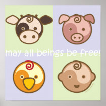 Yoga Speak Baby : May All Beings Be Free Print