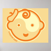 Yoga Speak Baby :Orange Chakra Creative Baby Print