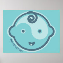 Yoga Speak Baby: Teal Chakra Expressive Baby Print
