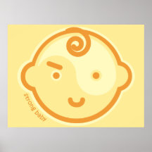 Yoga Speak Baby : Yellow Chakra Strong Baby Print