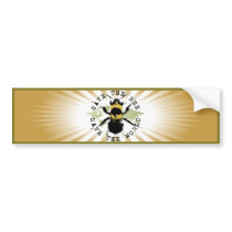 Yoga Speak : Save the Bee....Bumper Sticker
