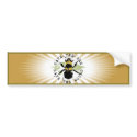 Yoga Speak : Save the Bee....Bumper Sticker bumper stickers