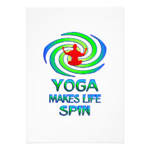 Yoga Spins Personalized Invites