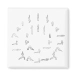 Yoga Sun Salutations magnets