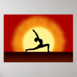 Yoga Sunrise Framed Print