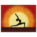 Yoga Sunrise Silhouette Flyers