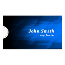 Yoga Teacher - Modern Dark Blue Business Cards