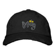 Yoga Tranquillity Embroidered Dark Cap Embroidered Hat
