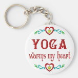 Yoga Warms My Heart Keychains